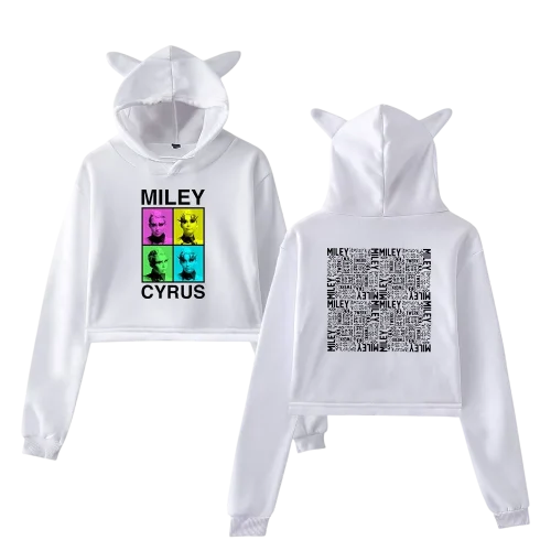 Miley Cyrus Cropped Hoodie #1