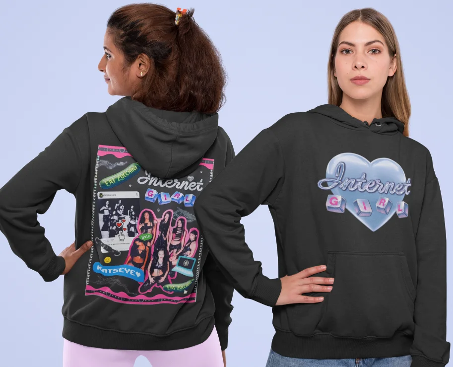 Katseye Internet Girl Hoodie #2 - Image 3